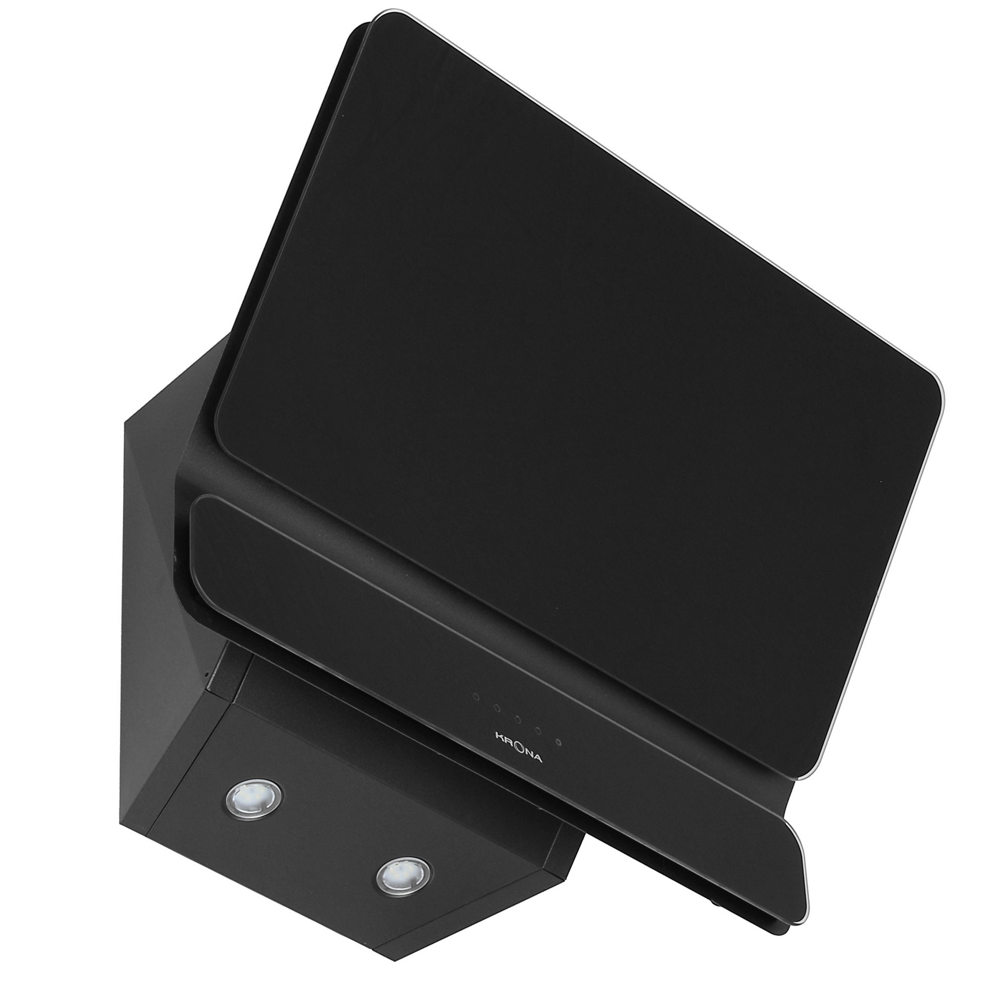 9046665 Вытяжка наклонная KRONA SATURN 600 DN BLACK 4S черный/черный STDN-0088386