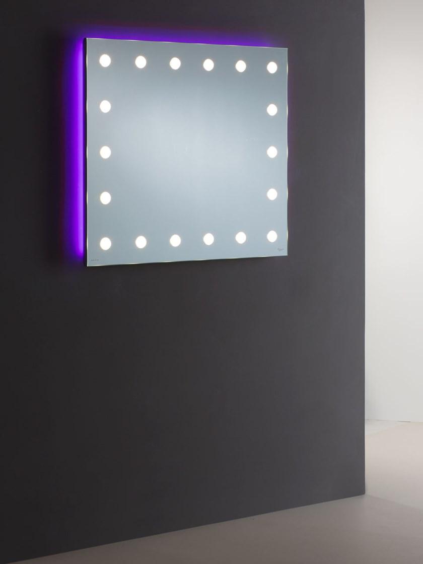UNICA by Cantoni Прямоугольное настенное зеркало из анодированного алюминия со встроенной подсветкой Mh sun-id-1345626 - Вид №5
