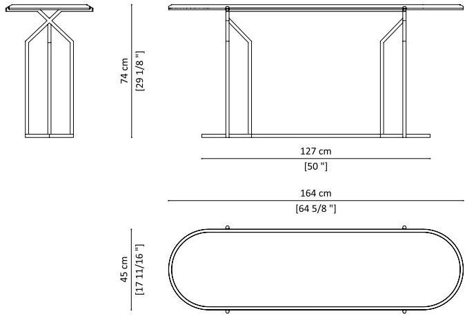 Paolo Castelli Овальная консоль из мрамора и металла Twelve sun-id-1507131 - Вид №7