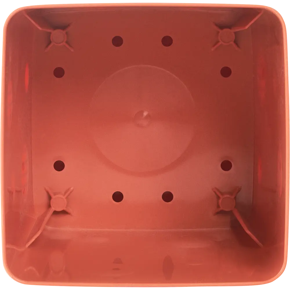 Горшок цветочный Engreen Microcosm 11.3x11.3x11.5 см v1.1 л пластик коричневый 85664748 STLM-2202240 INGREEN - Вид №2