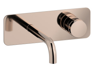 Настенный смеситель для раковины с 2 отверстиями и автоматическим сливом