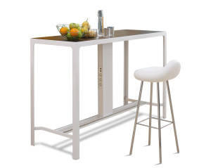 Высокий деревянный обеденный стол