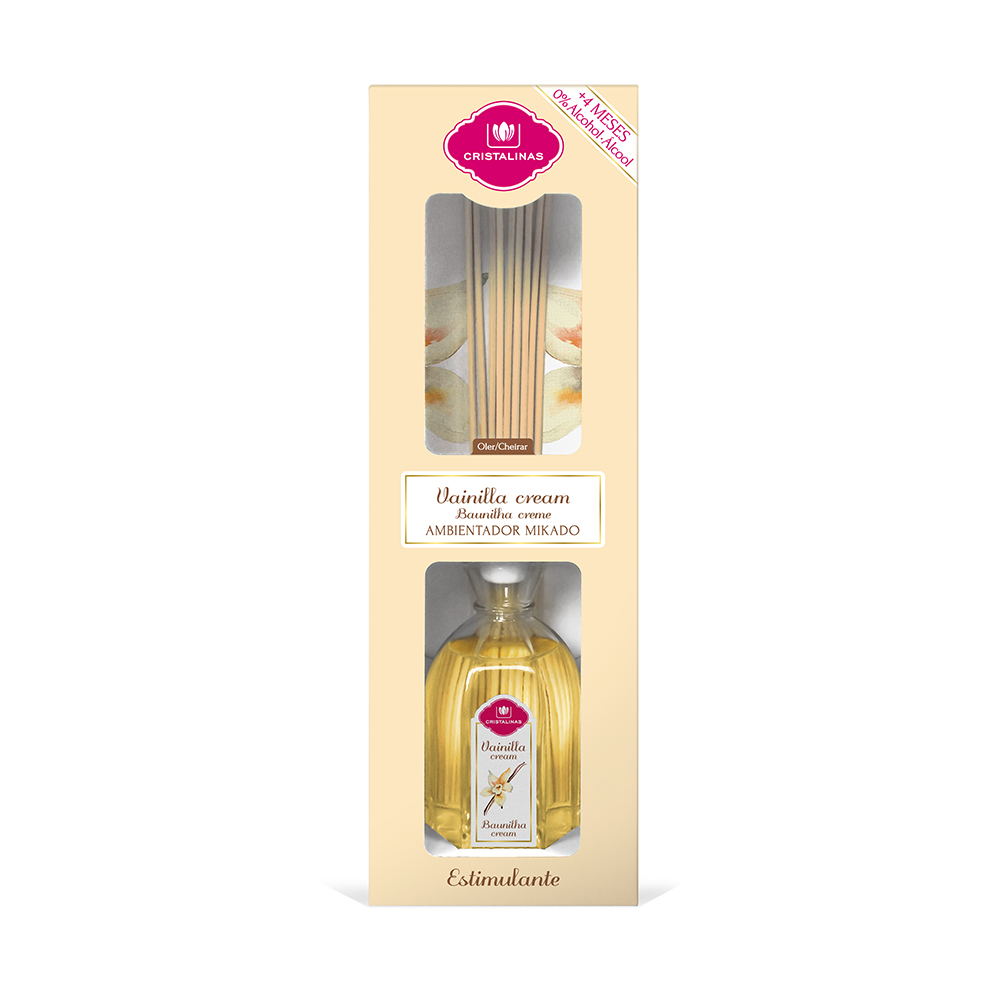 10011009 Арома-диффузор №01 180 мл С ароматом ванильного крема Cristalinas 