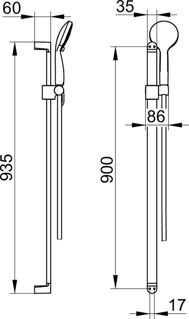 51687010000 Душевой комплект KEUCO Elegance - Вид №2