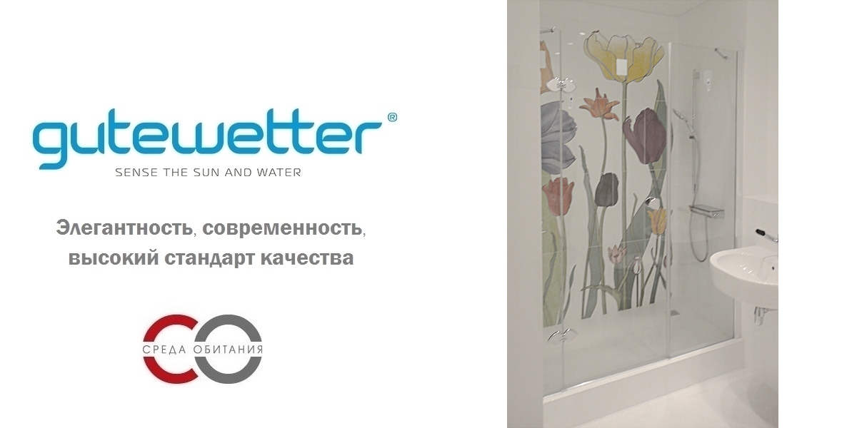 Душевая дверь в нишу 170x200 GK-863P стекло прозрачное 6 мм GUTEWETTER TREND DOOR 170X200GK863P - Вид №1