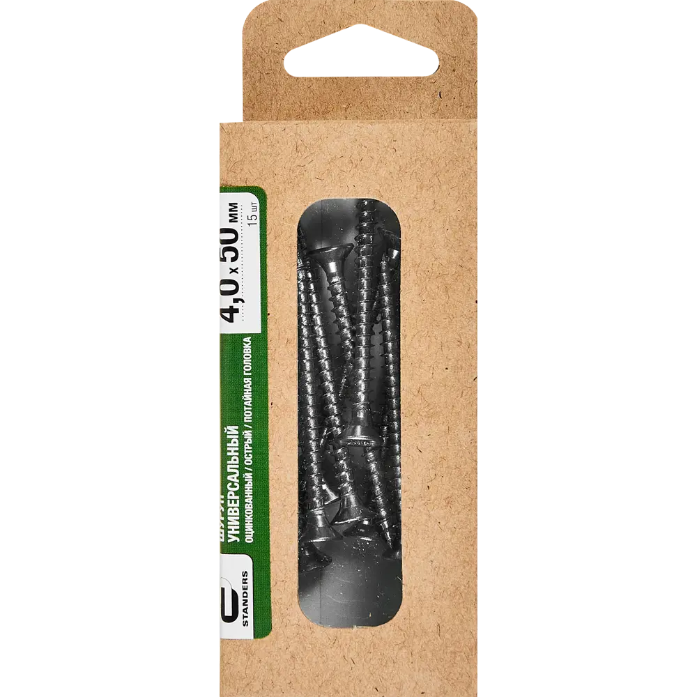 Универсальные саморезы Standers 4x50 мм для дерева и металла 89212910 STLM-1007705 - Вид №4