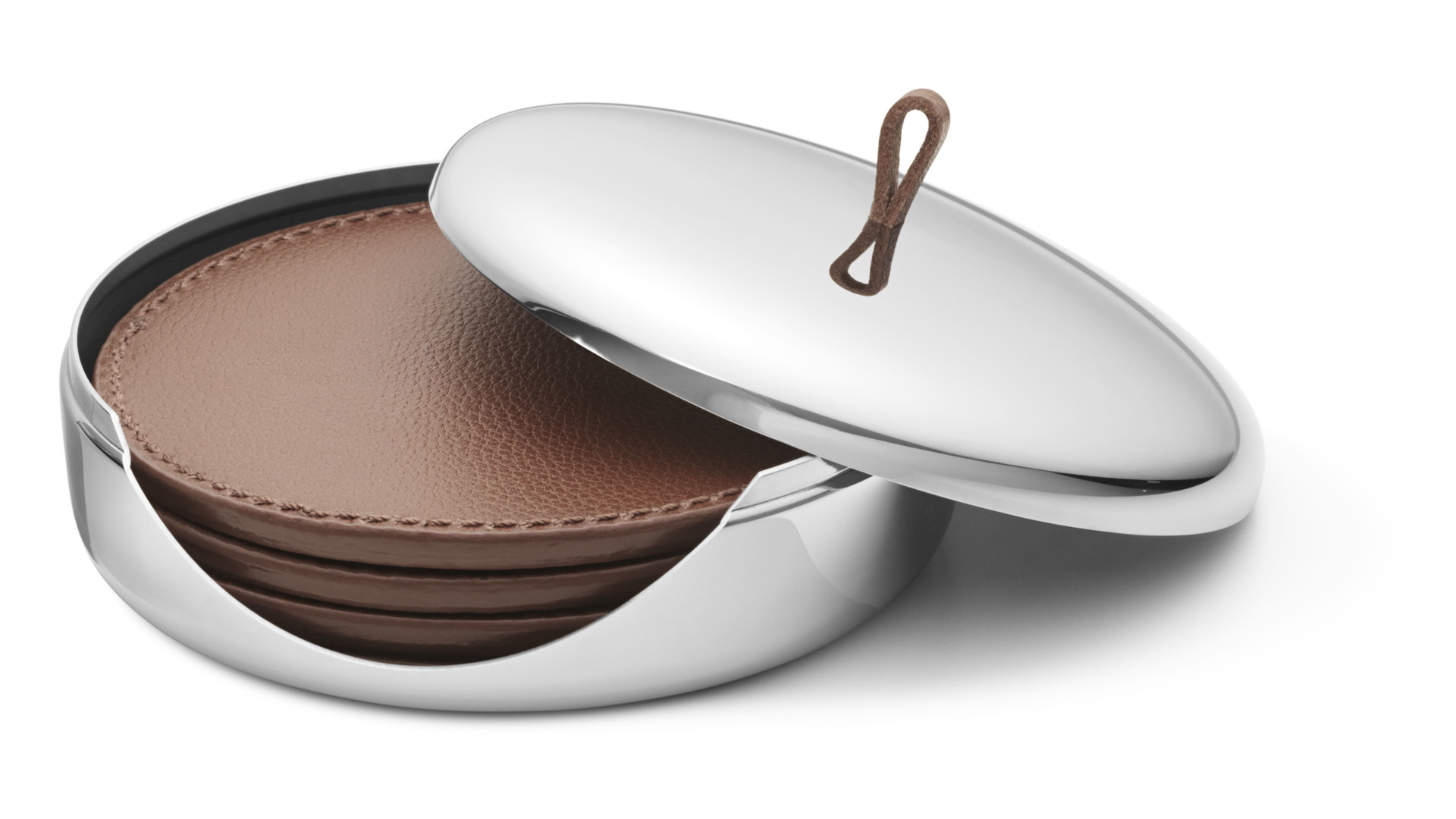 10661477 Georg Jensen Набор подставок Georg Jensen "Скай" 12см, 4 шт. Сталь нержавеющая  - Вид №1