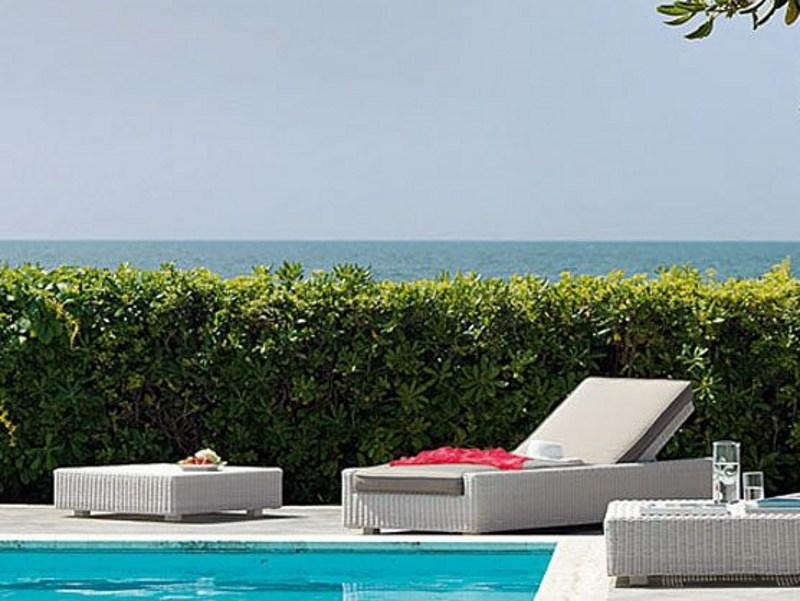 Ethimo Низкий садовый столик из ethimo etwick® Cube Cbtb20gl - Вид №10