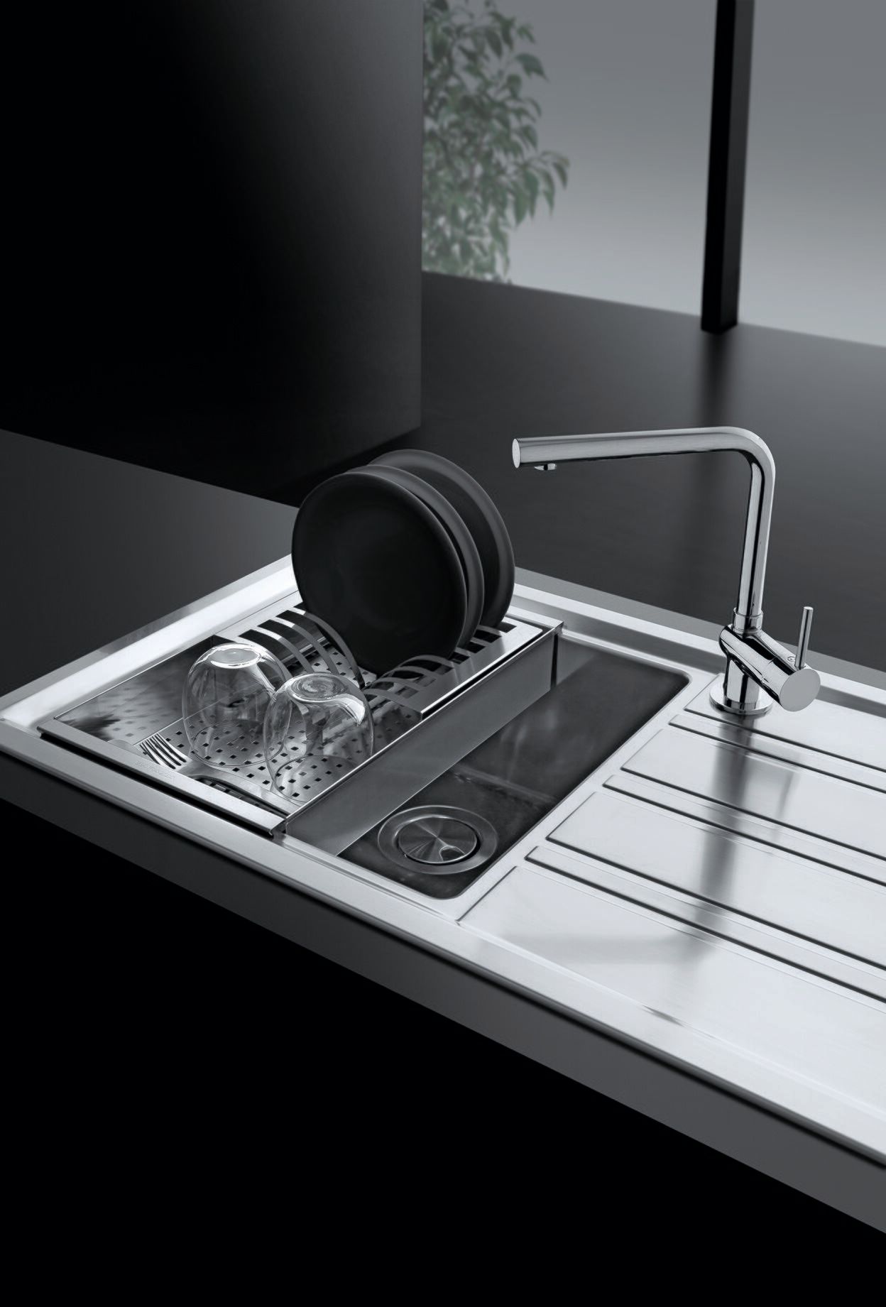 Перфорированный лоток со съемной крылом из нержавеющей стали Barazza 1VSLB ARCH-00125993 - Вид №1