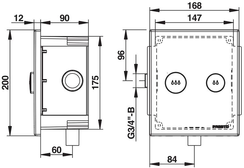 Сливной кран 1000 XL E DVA Presto 14300 14300.0 - Вид №1