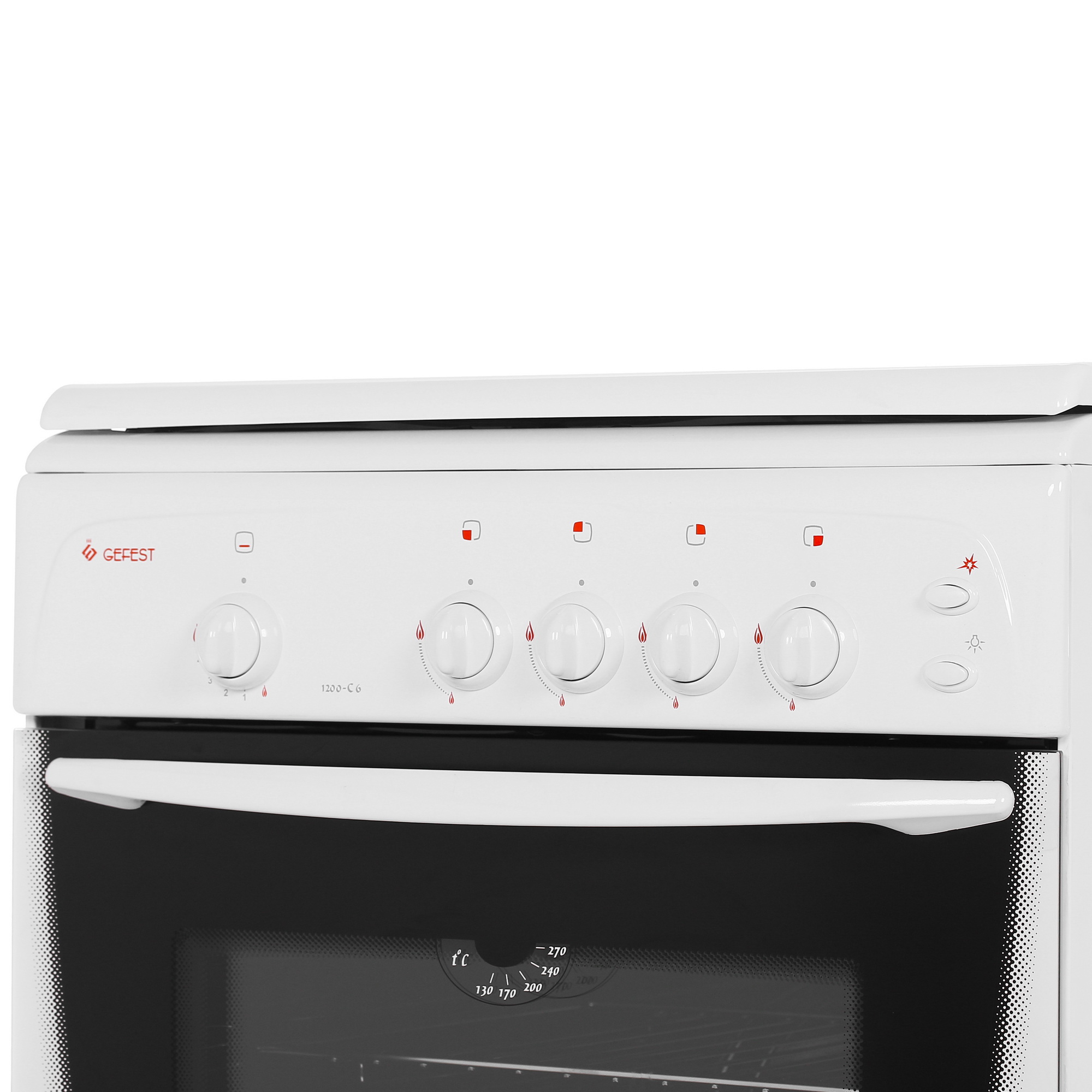 0174741 Газовая плита Gefest 1200 С6 белый STDN-0112997 - Вид №3