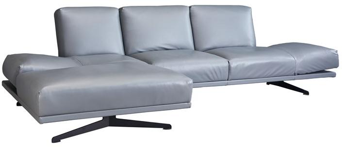 Grado Design 3-х местный кожаный диван с шезлонгом  Fol-sf-lc  - Вид №2