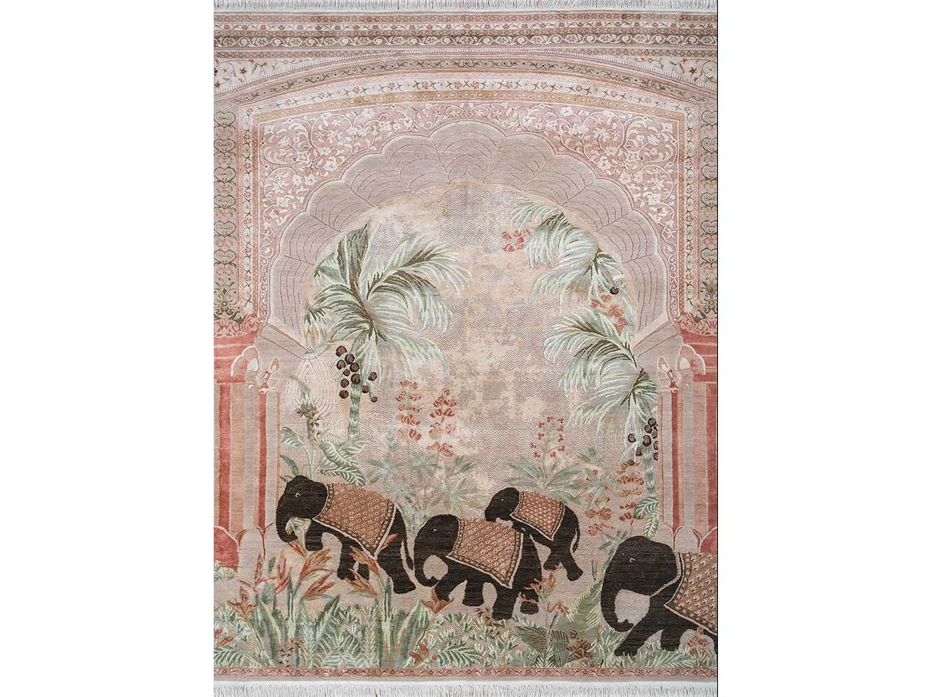 Прямоугольный ковер ручной работы из шерсти Jaipur Rugs Inde Rose - Переплетение природы и наследия ARCH-00016361