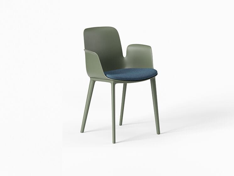 Пластиковый стул с мягким сиденьем FREZZA Fior di Lotus Plastic ARCH-00098322