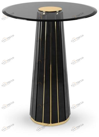 LUXXU Круглый стеклянный высокий журнальный столик Darian sun-id-1462436