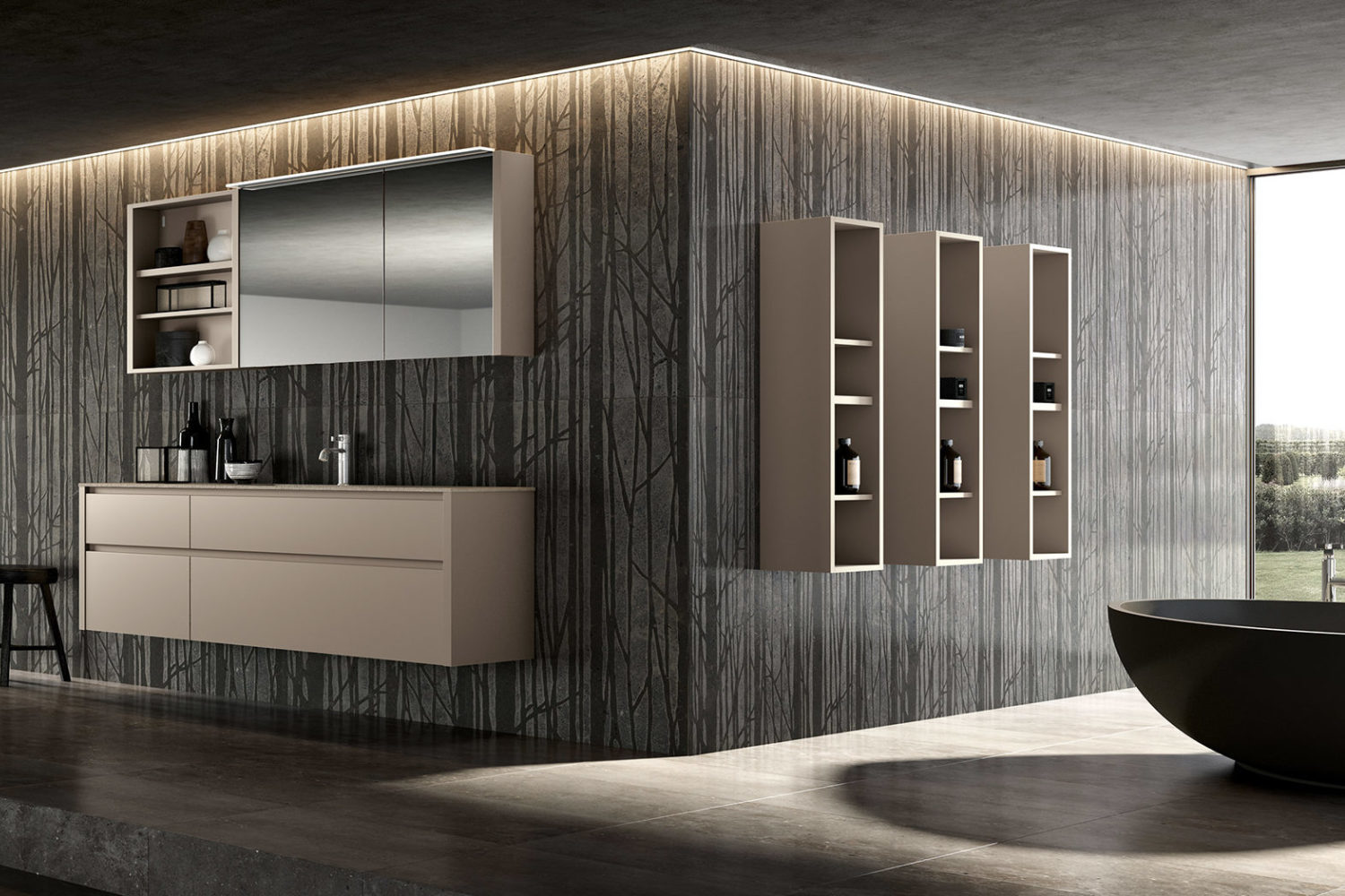 Tender lak – 04 Mastella  Tender LAK  Комплект мебели для ванной  - Вид №2