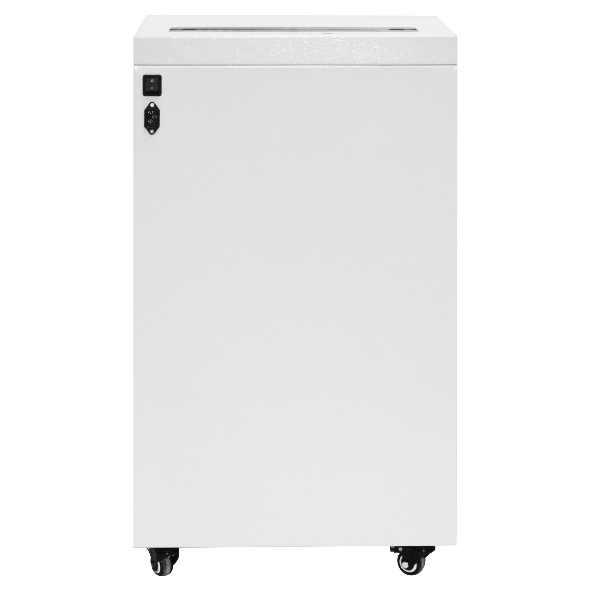 УО65-5 Уничтожитель документов , din p-5 (4 ур-нь секр.), фрагмент 1,9х15мм, 18-20 лист (70г/м2), cd/пл.карты/скрепки/скобы, 65 литров Гелеос Santreyd  - Вид №1