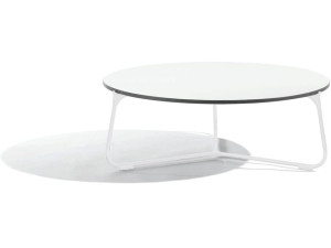 Круглый садовый столик в ироко