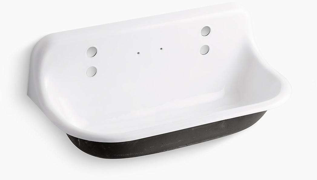 K-3200-0 Подвесная раковина настенная прямоугольная Kohler  белая 