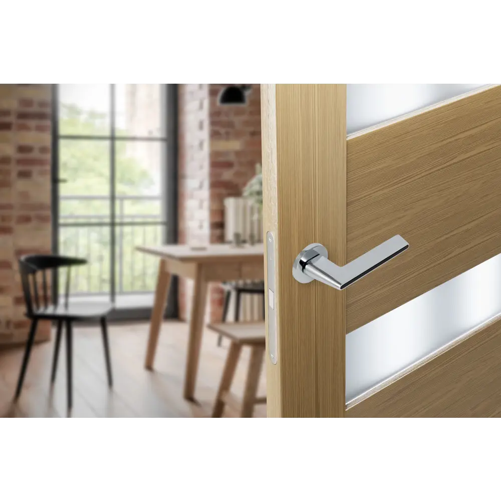 Дверные ручки Edson EDS-101H-R2, цвет хром STLM-2181669 - Вид №8