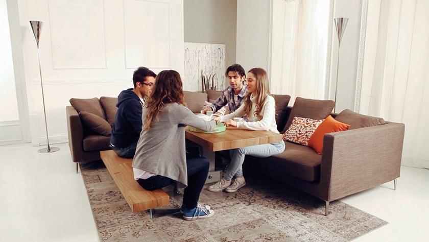 Ozzio Italia Регулируемый по высоте деревянный журнальный столик  T063  - Вид №13