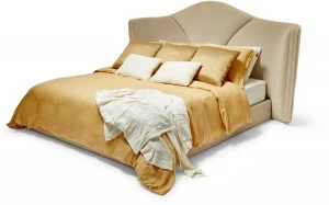 Munna Двуспальная кровать с обивкой из ткани