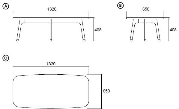 Enza Home Низкий прямоугольный журнальный столик из массива дерева Navona sun-id-1396003 - Вид №1