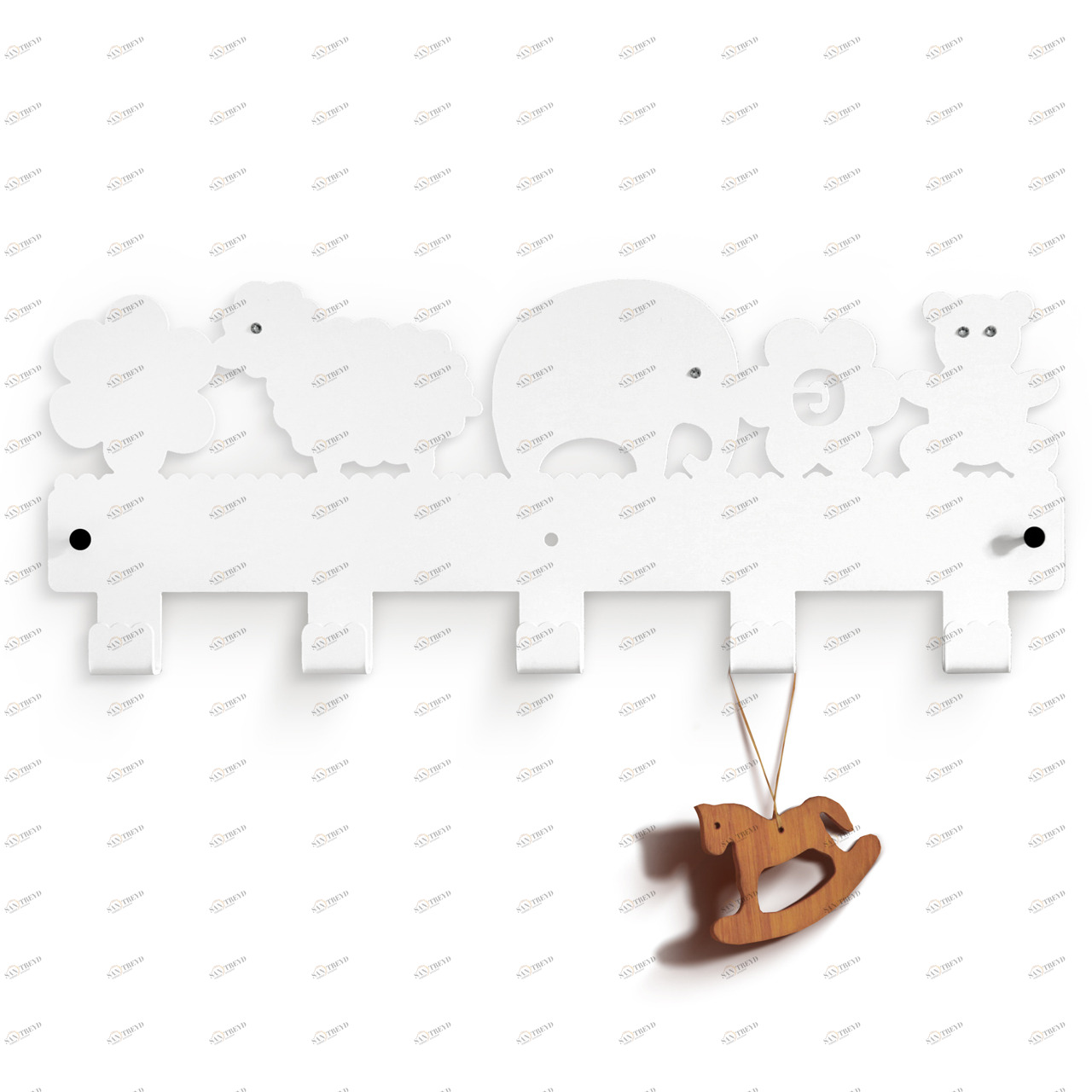 Вешалка "Animalier" BONESSI ДИЗАЙНЕРСКИЕ 049429 Белый 