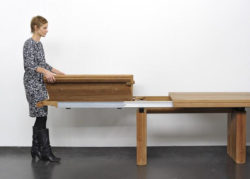 Ethnicraft Раздвижной прямоугольный стол из тика Teak double 12066 - Вид №4