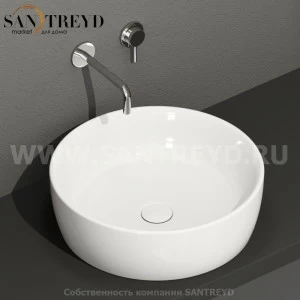 GE048BI Накладная раковина на столешницу  круглая Ceramica Globo GENESIS