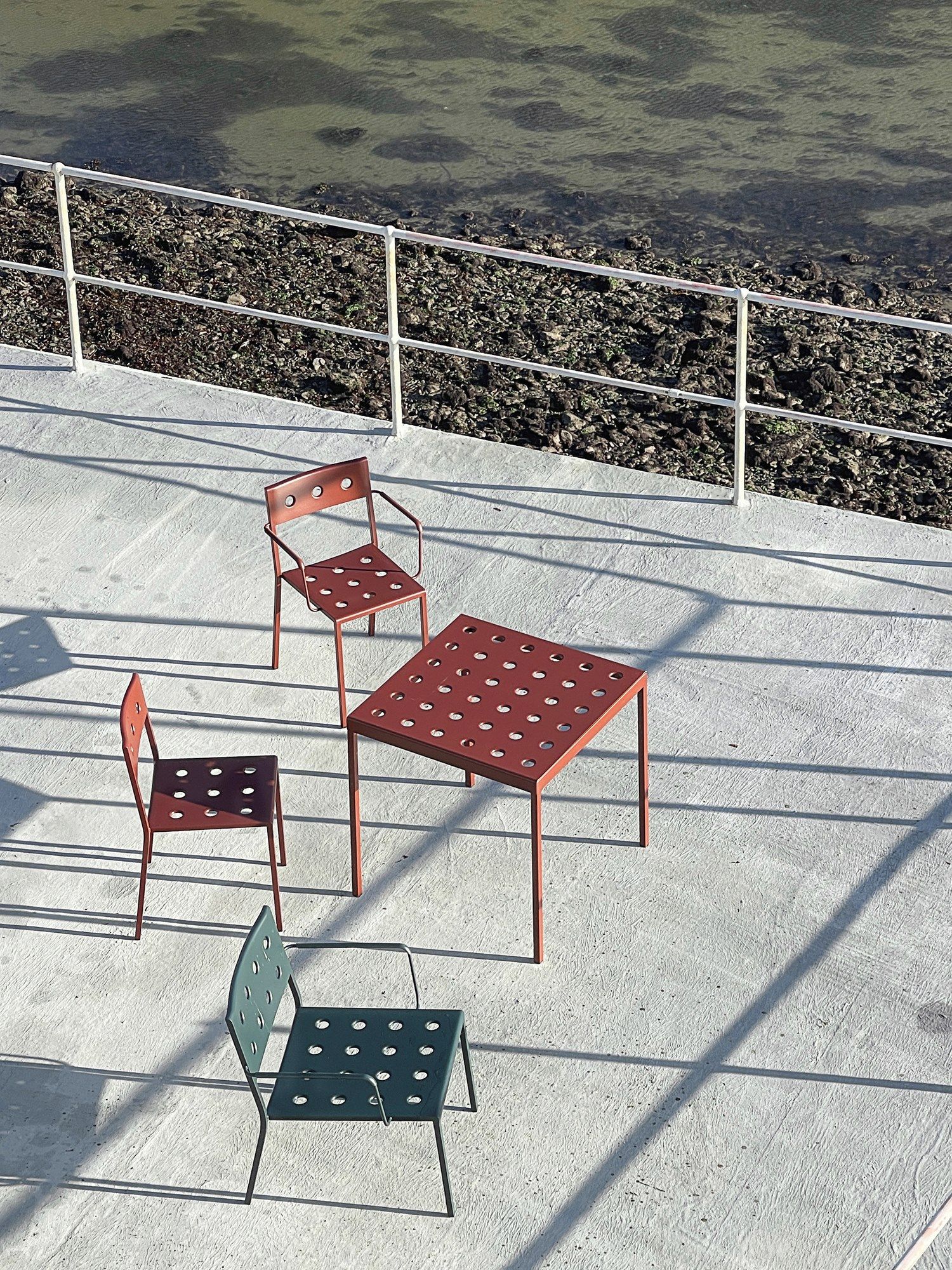 Стальной стул с порошковым покрытием с подлокотниками Hay балкон ARCH-00134702 - Вид №40