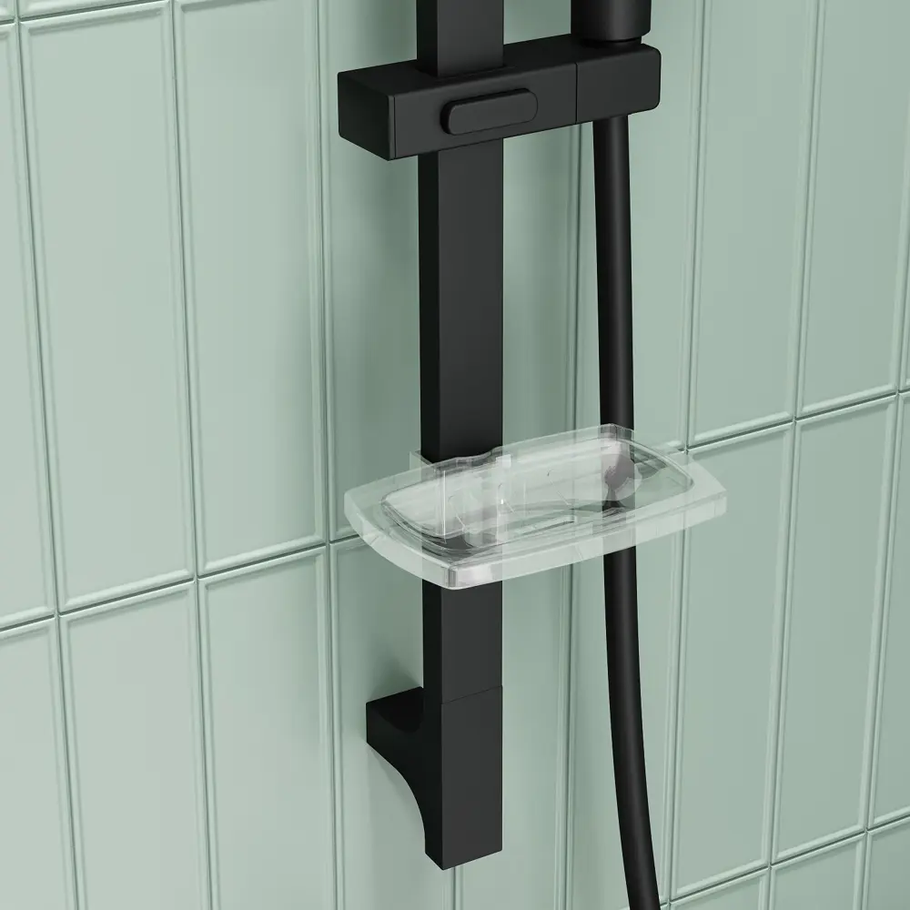 IDDIS Agua: Душевой комплект черный матовый с 3 режимами 89349142 STLM-1581435 - Вид №2