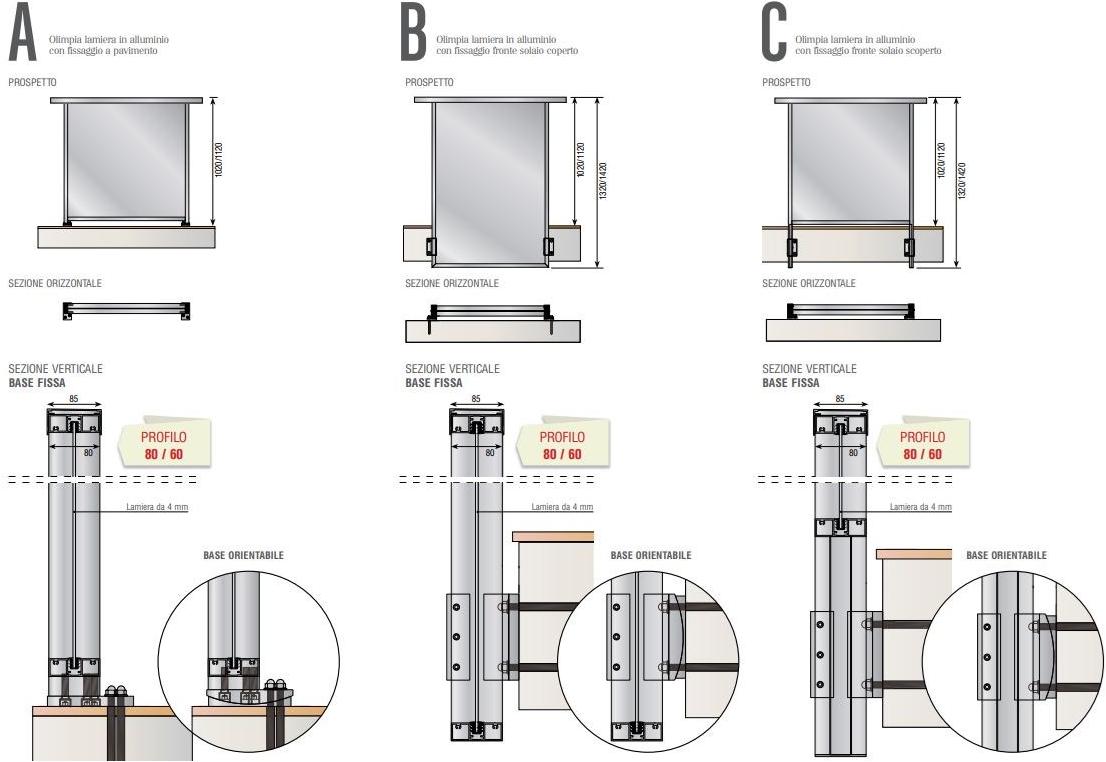FARAONE Алюминиевый парапет с панелями из микроперфорированного листового металла Olimpia sun-id-1486110 - Вид №10