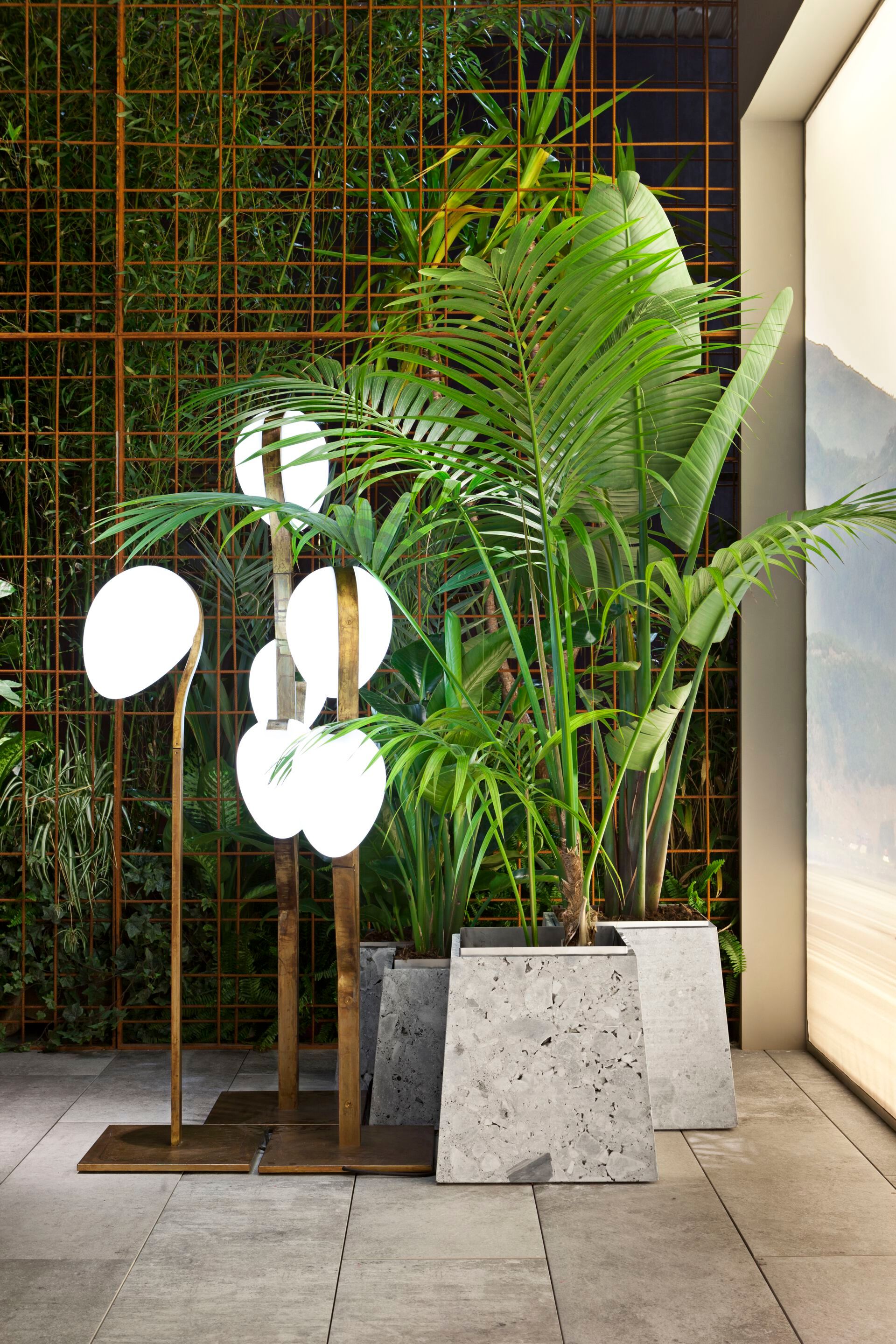 Латунь и поликарбонат светодиодные напольные лампы Exteta 10th ARCH-00038584 - Вид №7