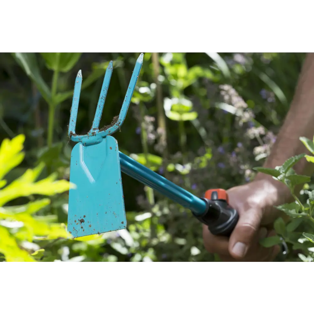 Мотыжка Gardena насадка комби, 3 зубца, 6.5 см пластик/сталь синий/черный 82135072 STLM-2147854  - Вид №4