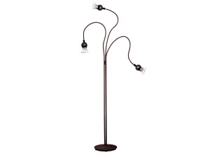 Алюминиевый и стеклянный светодиодный торшер с гибкой рукояткой