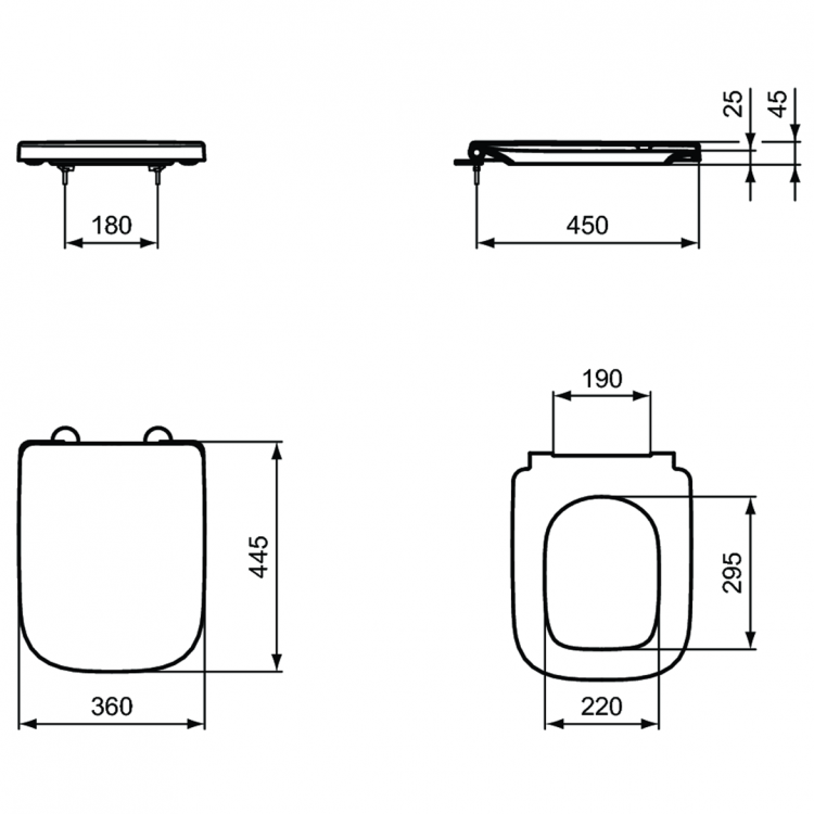 WA330101 3 в 1 I.life A Промо-комплект с инсталляцией PROSYS ECO FRAME M E233267, унитазом i.life A T471701 и сидением и крышкой T453001 Ideal Standard PROSYS ECO FRAME i.life  - Вид №13