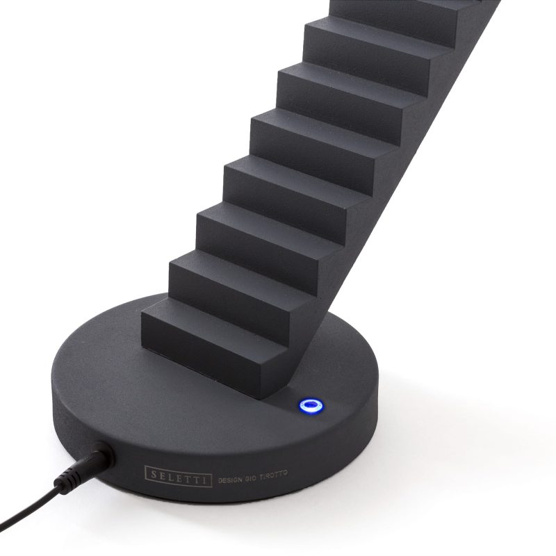 Настольная лампа черная с диммером 37х42 см Verso antracite 01490 ANT SELETTI НЕОБЫЧНЫЕ 00-3882465 Коричневый;черный  - Вид №8