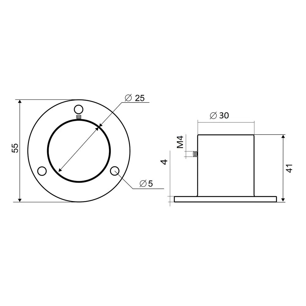 Кронштейн для штанги вешалок Palladium JF-64 черный 88483001 STLM-1007245 - Вид №3