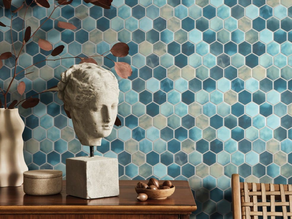 Стеклянная нескользящая мозаика Onix Hex XL Cotto ARCH-00080289 - Вид №1