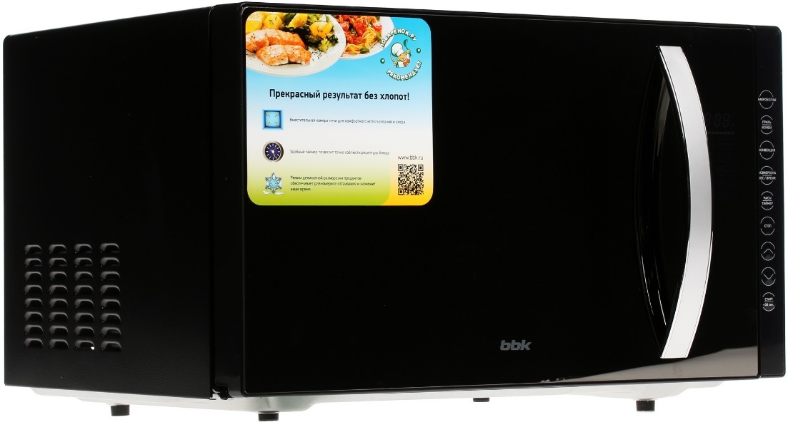 1018909 Микроволновая печь BBK 23MWC-881T/B-M зеркальный, черный STDN-0137654 - Вид №1