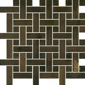Мозаика и 3D панели из дерева Tarsi Плетёнка 504 Дуб Селект (Гладкая) 351х351 мм.