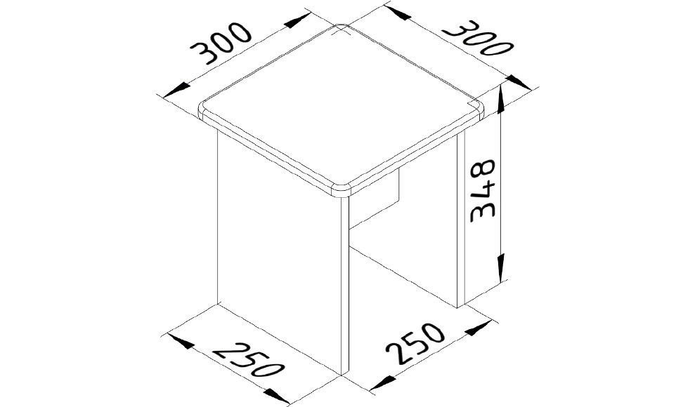 Табурет детский "Продленка" МАНДАРИН ПРОДЛЕНКА 178751 Белый Santreyd  - Вид №1