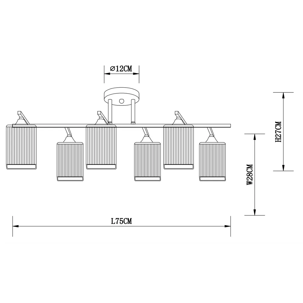 Люстра потолочная Arte Lamp Merope 6 ламп цвет черный STLM-2126727 - Вид №9