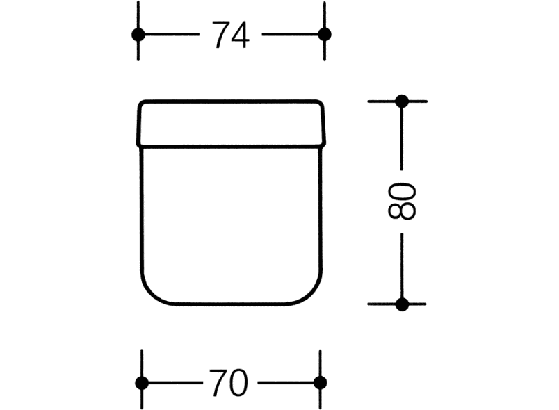 477.04.02005 Стакан, плоское дно HEWI Serie 477/801  - Вид №9