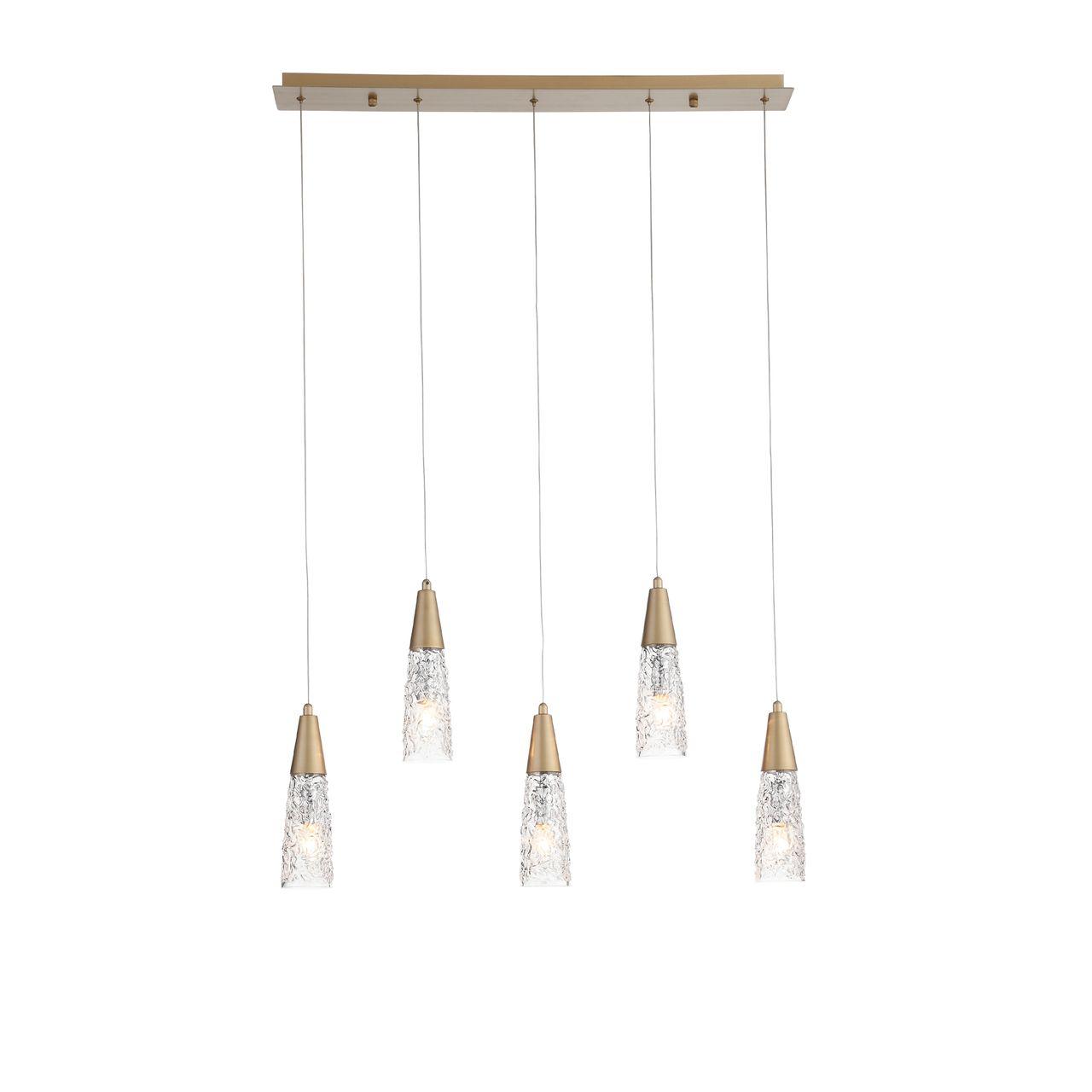 Подвесной светильник золотой Penelo SL1151.203.05 ST LUCE ДИЗАЙНЕРСКИЕ, PENELO 00-3890133 Золото;прозрачный  - Вид №3