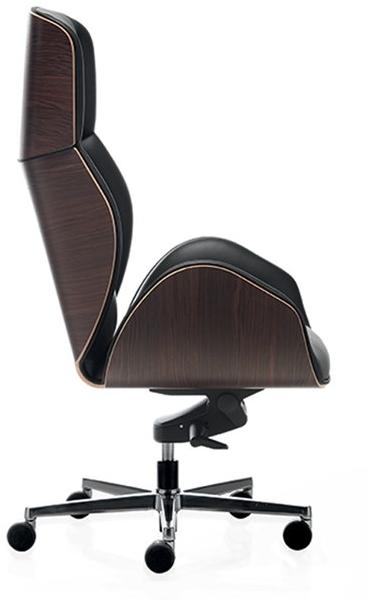 VAGHI Офисный стул со спинкой из розового дерева Suoni executive Slc8/sld8 - Вид №1