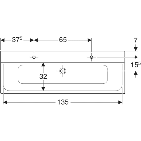 500.279.00.1 Встраиваемая раковина Geberit Xeno² Geberit  - Вид №13
