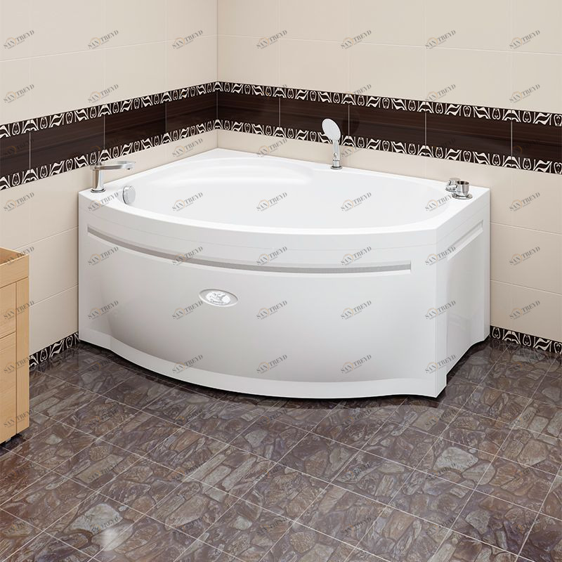 Акриловая ванна Монти 150х105(правосторонняя), каркас Radomir 201021213