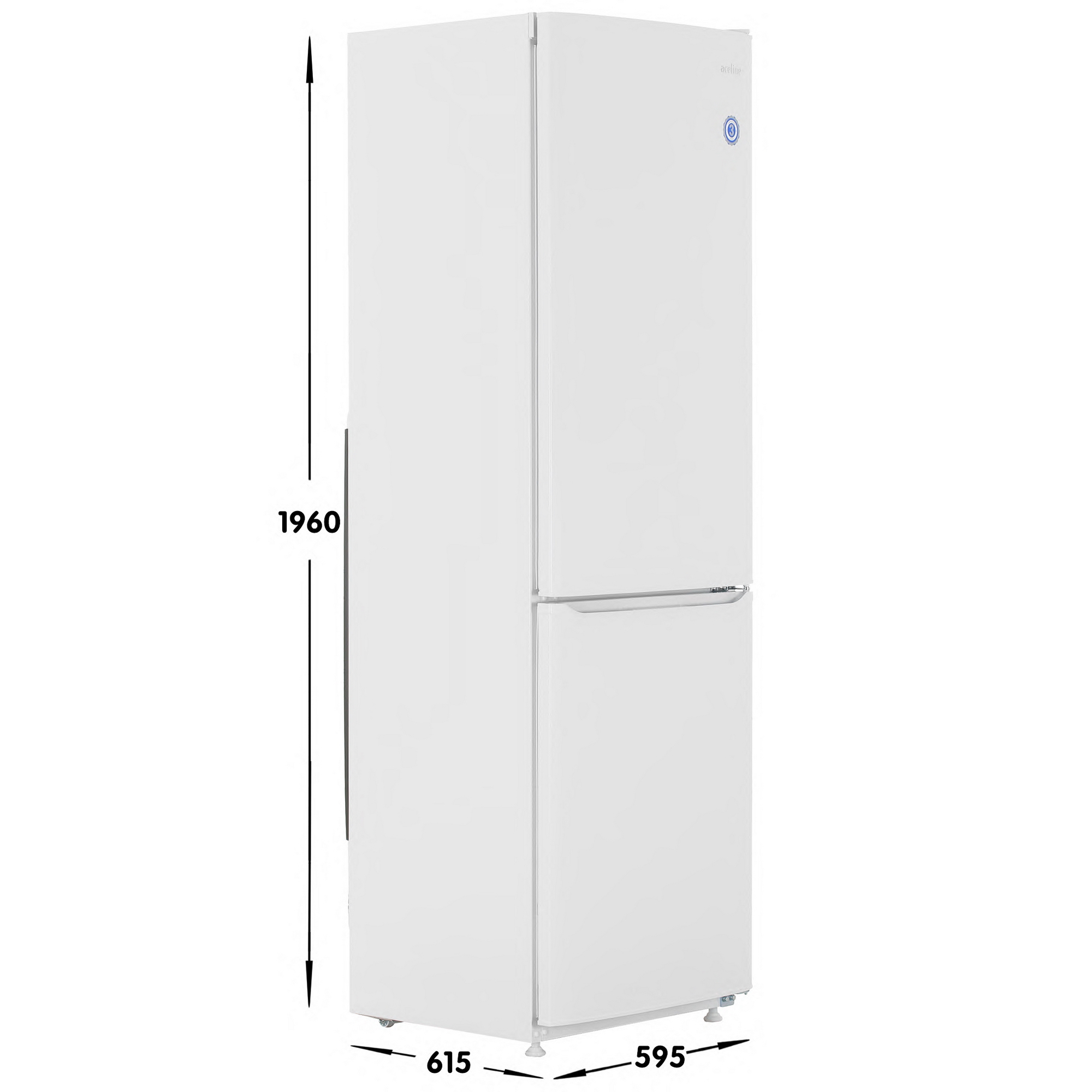 9113503 Холодильник с морозильником   Aceline B32APZ белый STDN-0101987 - Вид №6